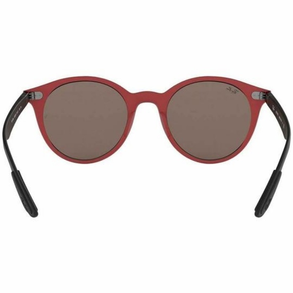 Ray-Ban Round Sunglasses Brown Mirrored Gold Lens - Picture 4 of 5